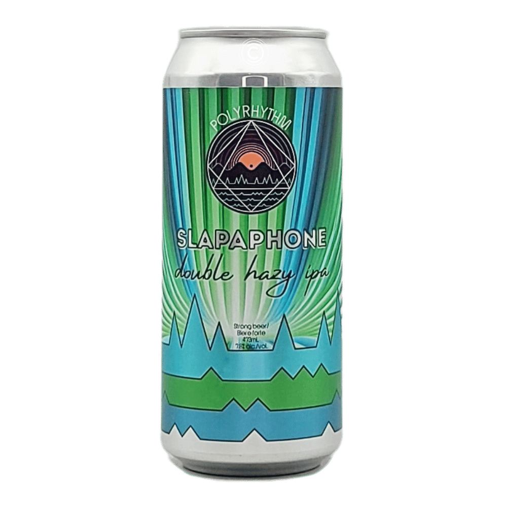 Slapaphone Double Hazy IPA by Polyrhythm Brewing, beer label