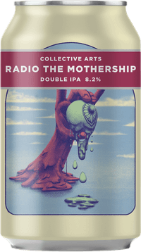 Radio The Mothership Imperial IPA by Collective Arts Brewing, beer label
