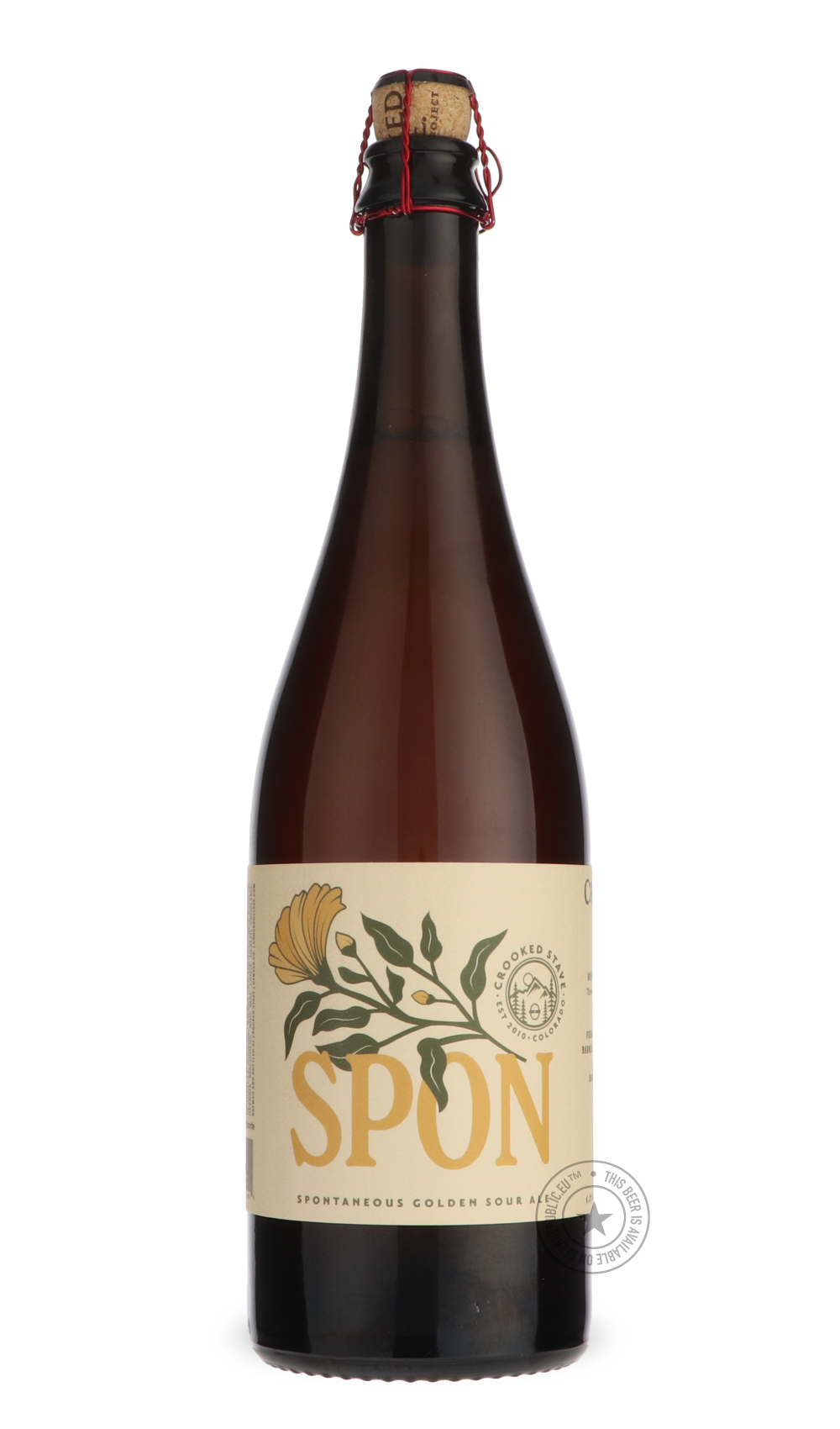 Spon by Crooked Stave Brewing Co., beer label