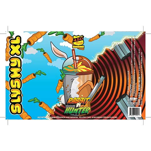 450 North Slushy XL Rabbit Vs Hunter Sour by 450 North Brewing Company, beer label