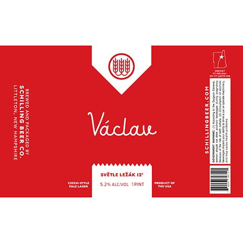 Schilling Vaclav Lager by Schilling Beer Co, beer label