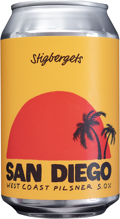 San Diego by Stigbergets Bryggeri, beer label