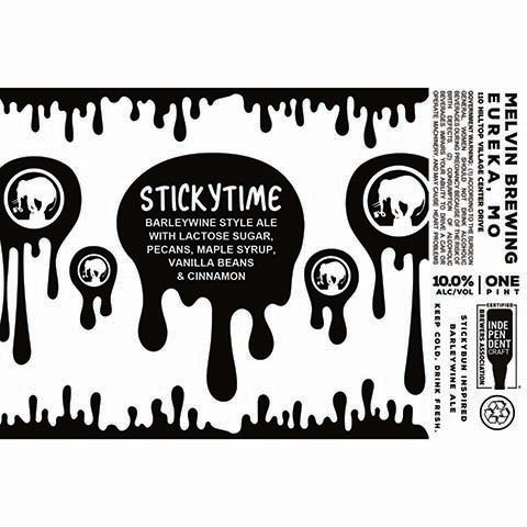 Melvin Sticky Bun Inspired Barleywine Ale by Melvin Brewing, beer label