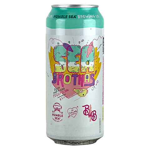 Humble Sea Sea Brothas' DDH Hop Fused Foggy DIPA by Humble Sea Brewing Co, beer label