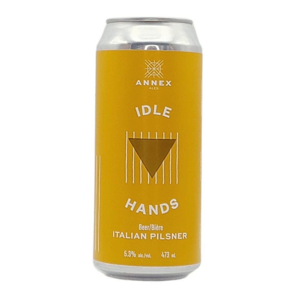 Idle Hands Pilsner by Annex Ale Project, beer label