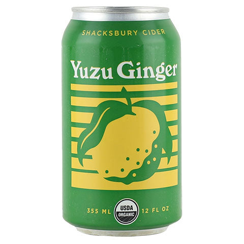 Shacksbury Yuzu Ginger Cider by Shacksbury Cider, beer label