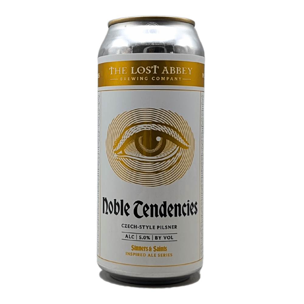 Noble Tendencies Czech Pilsner by The Lost Abbey, beer label