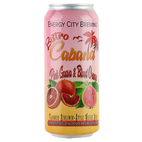 Energy City Bistro Cabana Pink Guava & Blood Orange Sour by Energy City Brewing, beer label