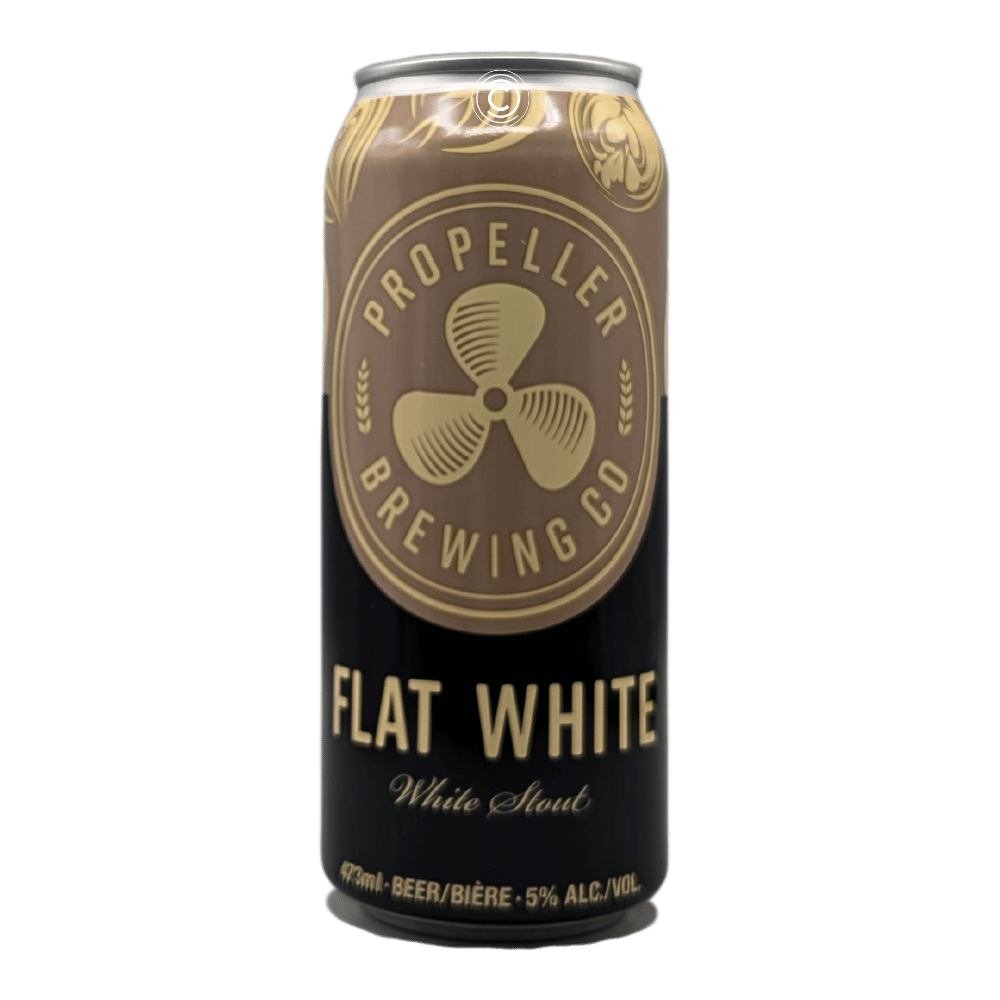 Flat White White Stout by Propeller Brewing Company, beer label