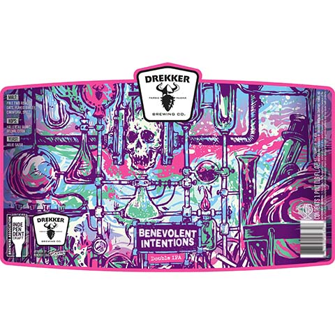Drekker Benevolent Intentions DIPA by Drekker Brewing Company, beer label