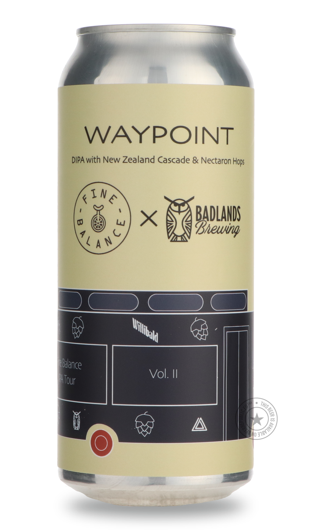 Waypoint (Vol. II) / Badlands by Fine Balance, beer label