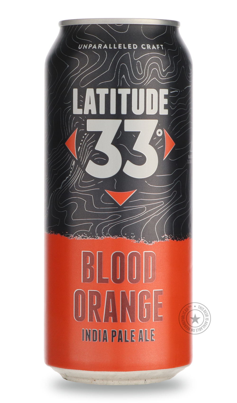 Blood Orange IPA by Latitude 33 Brewing Co, beer label