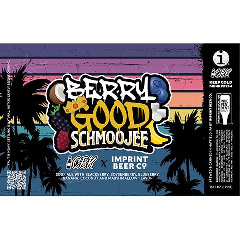 Imprint Beer Berry Good Schmoojee Sour Ale by Imprint Beer Company, beer label