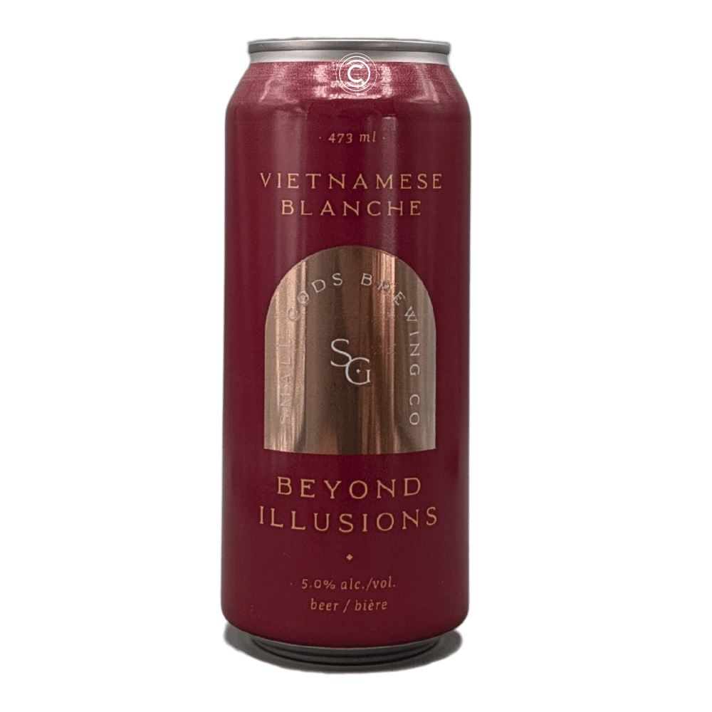 Beyond Illusions Vietnamese Blanche by Small Gods Brewing Co., beer label