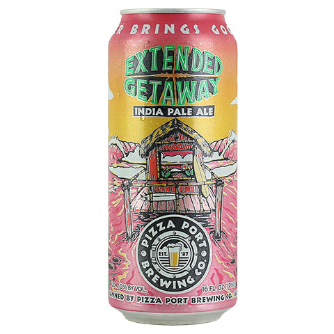 Pizza Port Extended Getaway IPA by Pizza Port Brewing Co., beer label