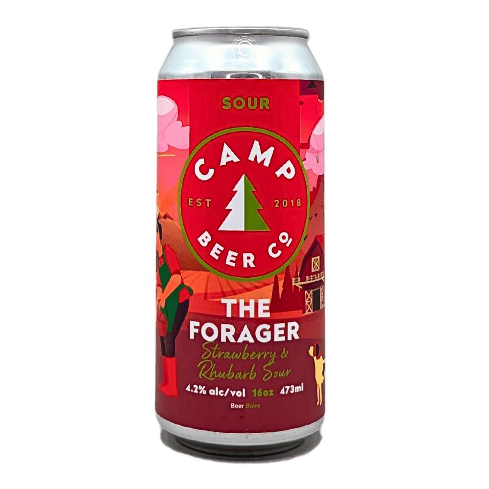 The Forager - Strawberry & Rhubarb Sour by Camp Beer Co., beer label