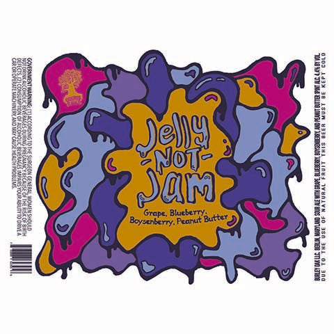 Burley Oak Jelly Not Jam Sour Ale (Grape, Blueberry, Boysenberry, Peanut Butter) by Burley Oak Craft Brewery, beer label