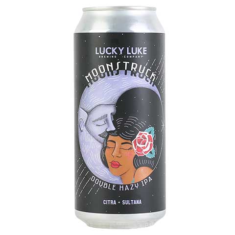 Lucky Luke Moonstruck Double Hazy IPA by Lucky Luke Brewing Company, beer label