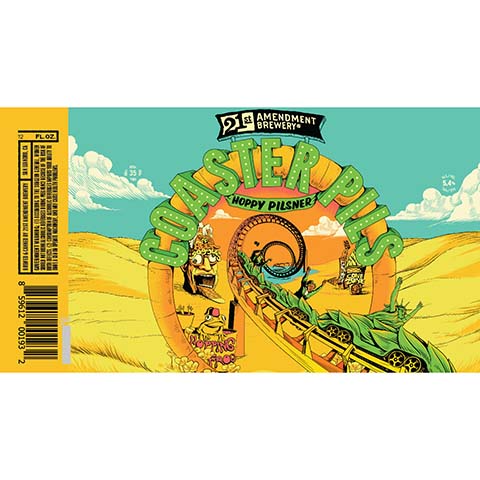21st Amendment Coaster Pils Hoppy Pilsner by 21st Amendment Brewery, beer label