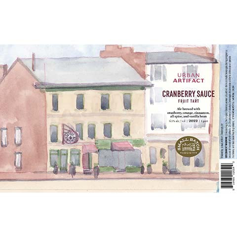 Urban Artifact Cranberry Sauce Fruit Tart Ale by Urban Artifact, beer label