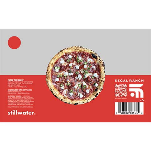 Stillwater Extra Thin Crust Extra Dry Saison Ale by Stillwater Artisanal Ales, beer label