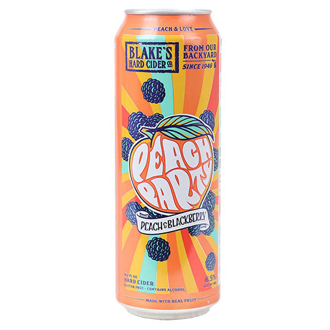Blake's Peach Party Hard Cider by Blake's Hard Cider Co., beer label