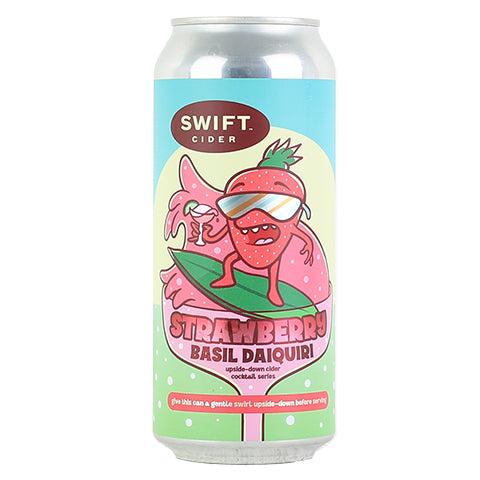 Swift Strawberry Basil Daiquiri Cider by Swift Cider, beer label