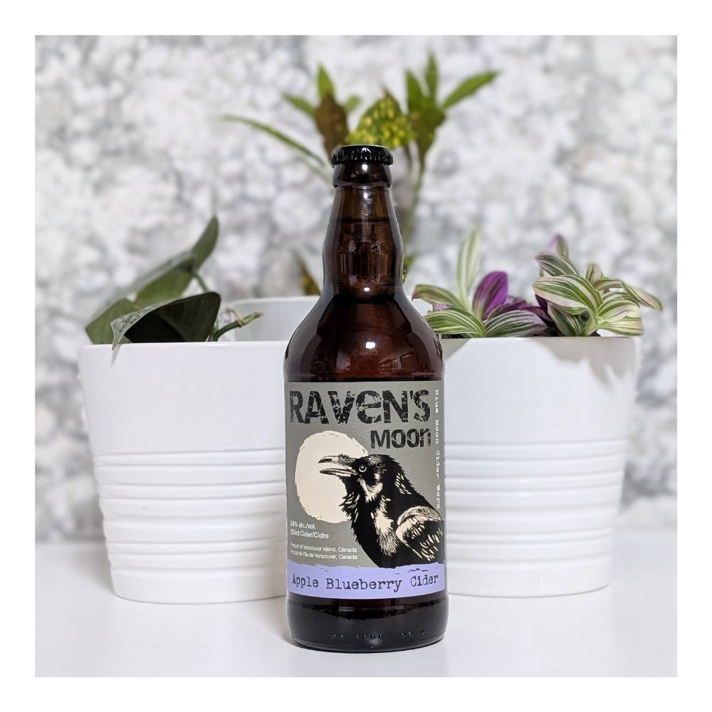 Raven's Moon Craft Cidery Apple Blueberry Cider by Ravens Moon Craft Cidery, beer label