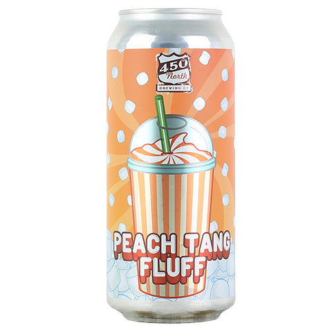 450 North Peach Tang Fluff Slushmallow Sour Ale by 450 North Brewing Company, beer label