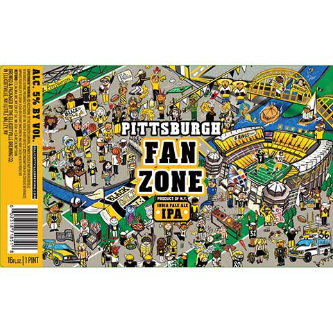 Ellicottville Fan Zone Pittsburgh IPA by Winery of Ellicottville, beer label