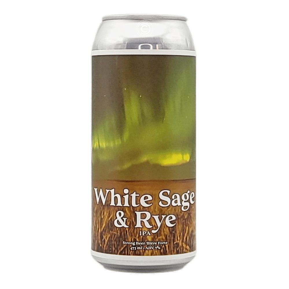 White Sage & Rye IPA by Black Bridge Brewery, beer label