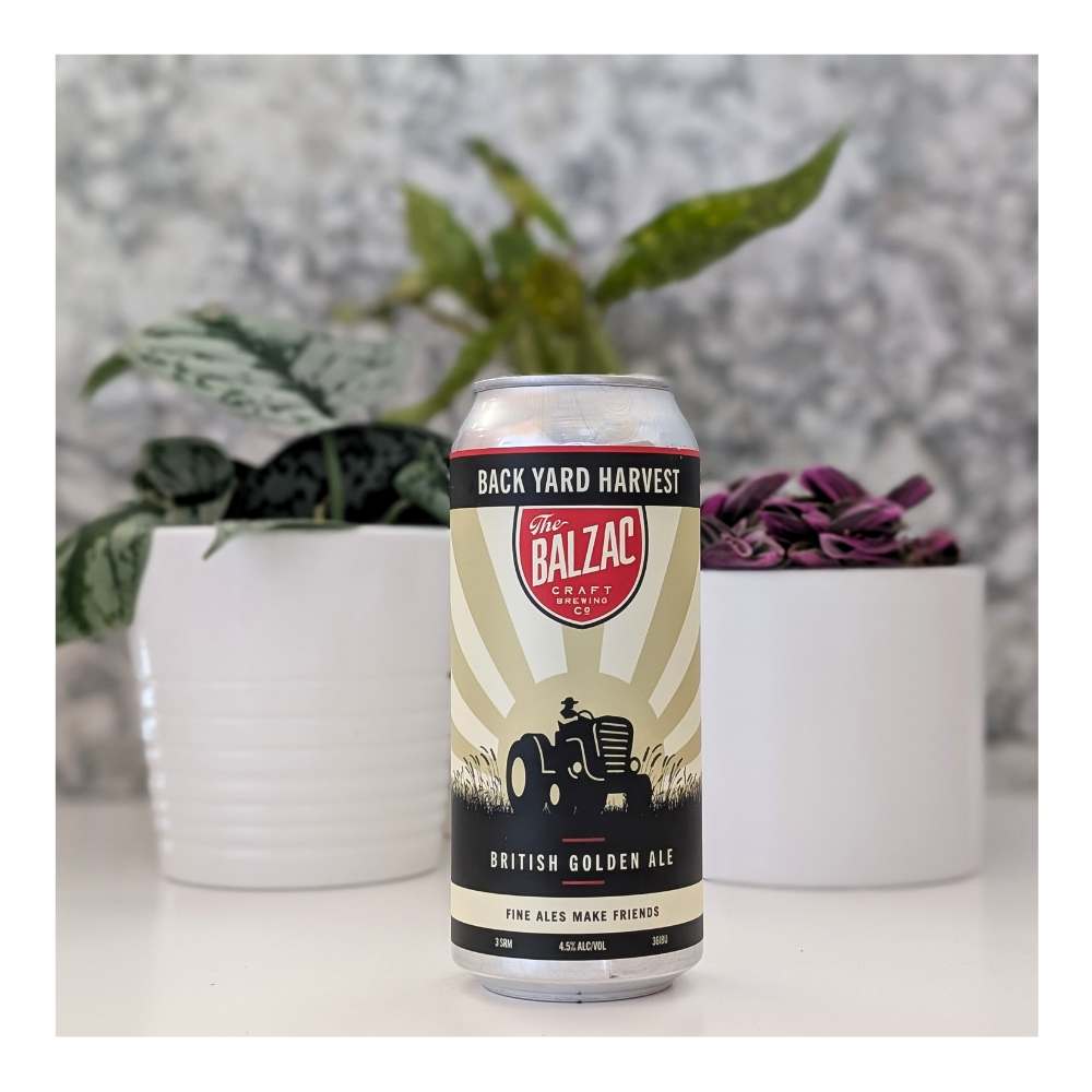 The Backyard Harvest British Blonde Ale by Balzac Craft Brewing Company, beer label