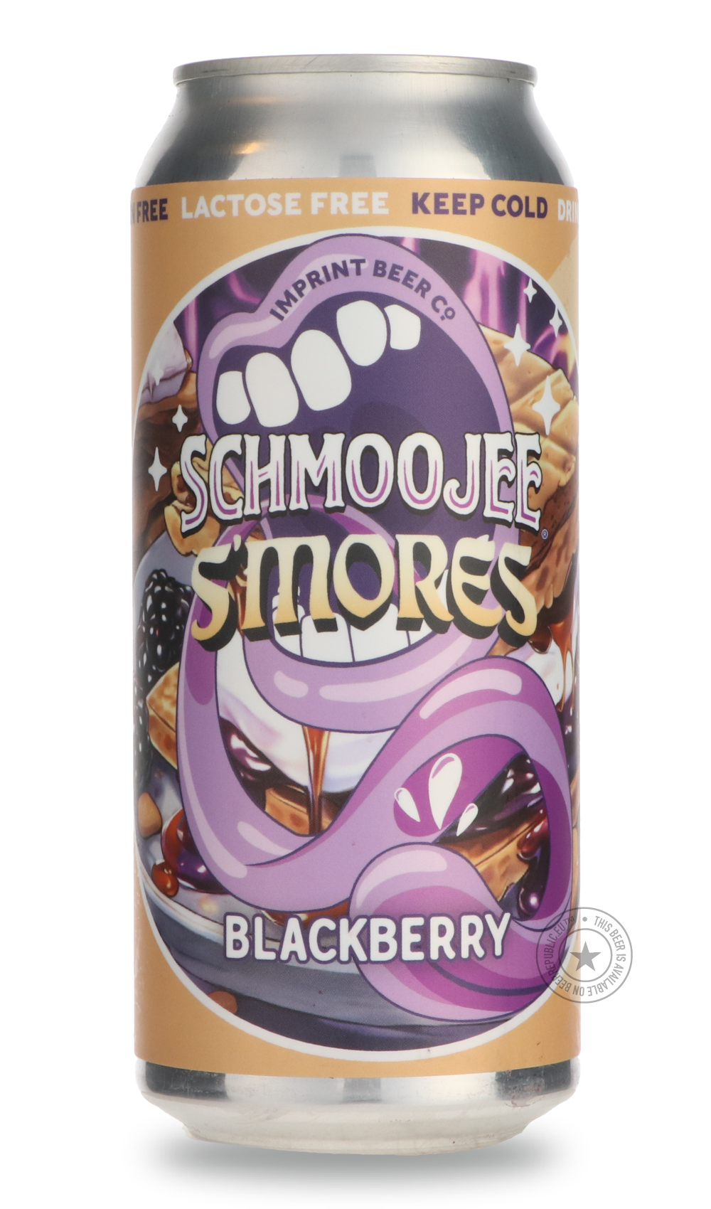 Schmoojee Blackberry S'mores by Imprint Beer Company, beer label