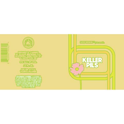 Sloop Keller Pils by Sloop Brewing, beer label
