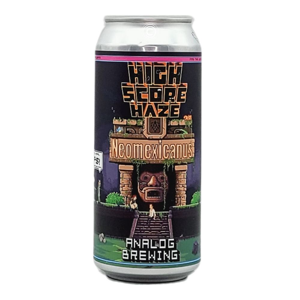 High Score Haze v2: Neomexicanus Hazy IPA by Analog Brewing Company, beer label