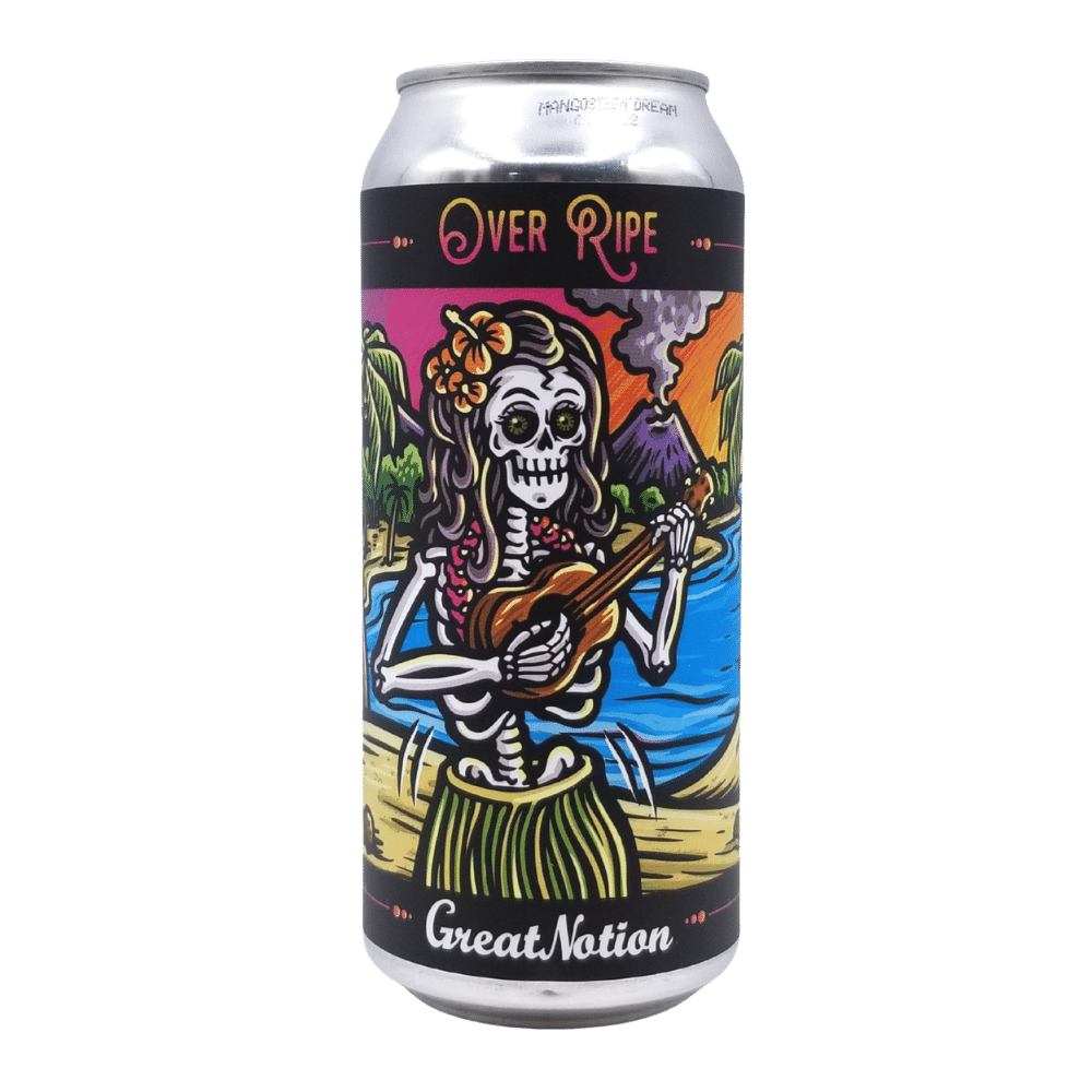 Brewing Over Ripe Double IPA by Great Notion Brewing, beer label