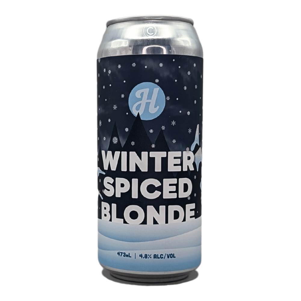Winter Spiced Blonde by Henderson Brewing Company Inc, beer label