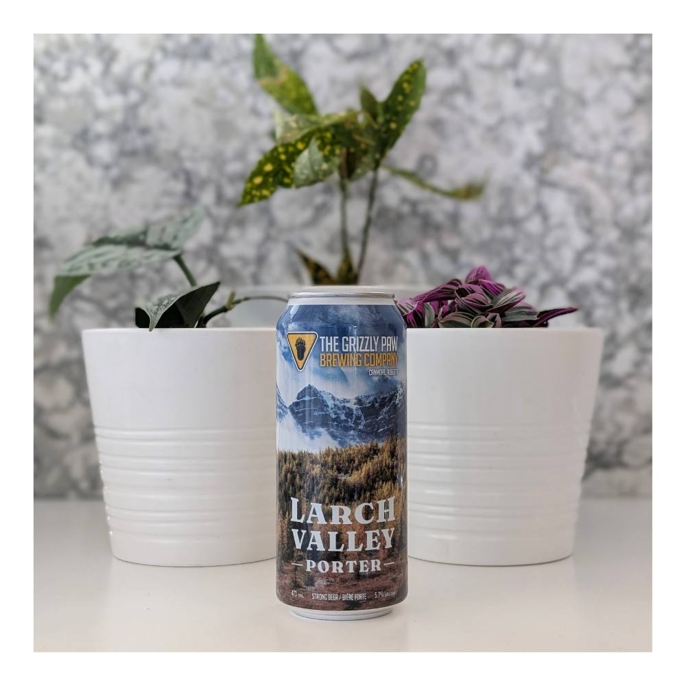 Larch Valley Robust Porter by The Grizzly Paw Brewing Company, beer label