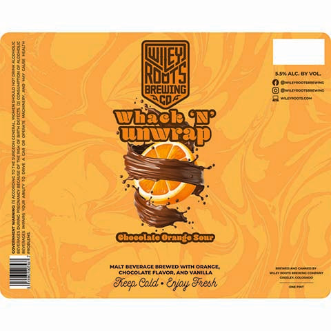 Wiley Roots Whack 'N' Unwrap by Wiley Roots Brewing Co, beer label