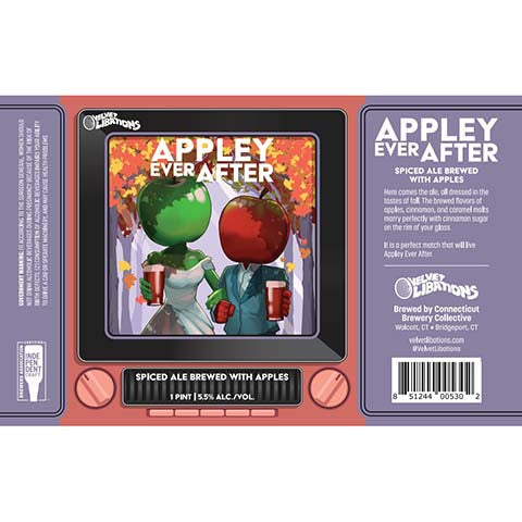 Connecticut Appley Ever After Spiced Ale by Connecticut Brewery Collective, beer label