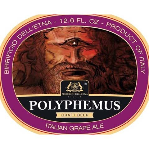 Birrificio Dell'etna Polyphemus Italian Grape Ale by Birrifico dell'Etna Srl, beer label