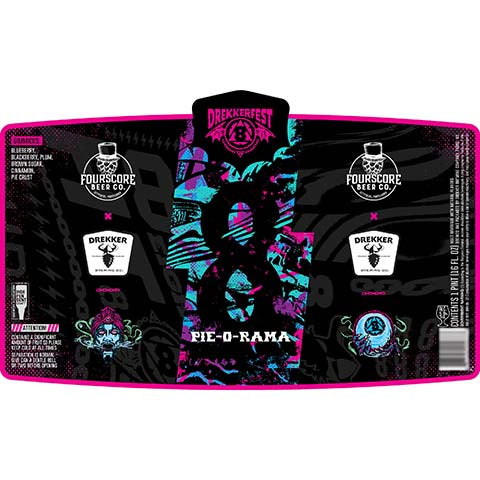 Drekker Pie-O-Rama DrekkerFest 8 Release by Drekker Brewing Company, beer label