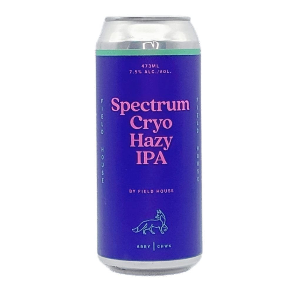 Spectrum Cryo Hazy IPA by Field House Brewing Co., beer label