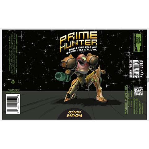 Mythic Prime Hunter DIPA by Mythic Brewing, beer label