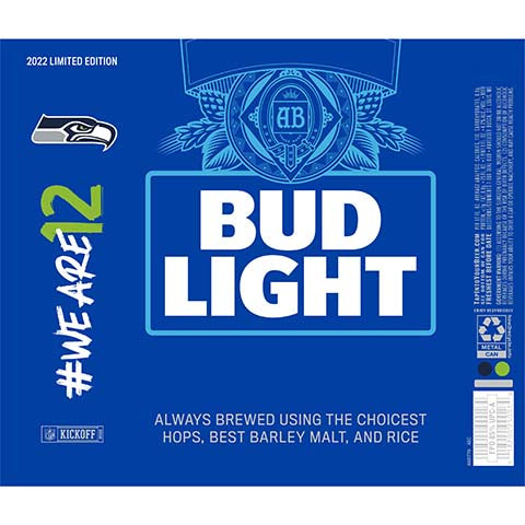 Bud Light #We Are 12 by Anheuser-Busch, beer label