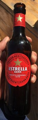 Estrella Damm Etiqueta Roja by Damm, beer label