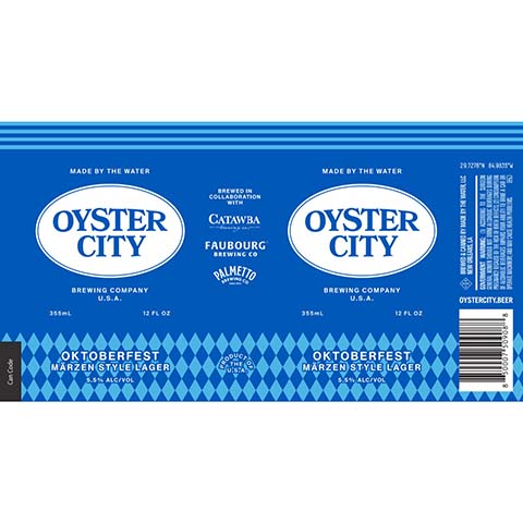 Oyster City Oktoberfest Lager by Oyster City Brewing Company, beer label