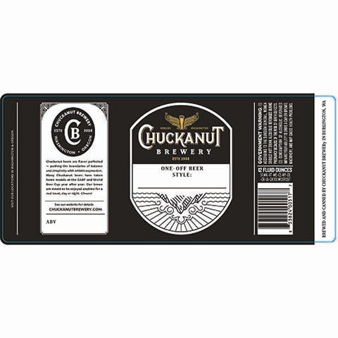 Chuckanut One-Off Beer Style by Chuckanut Brewery, beer label