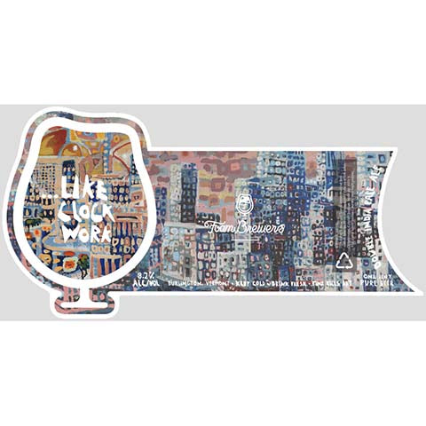 Foam Like Clock Work DIPA by Foam Brewers, beer label