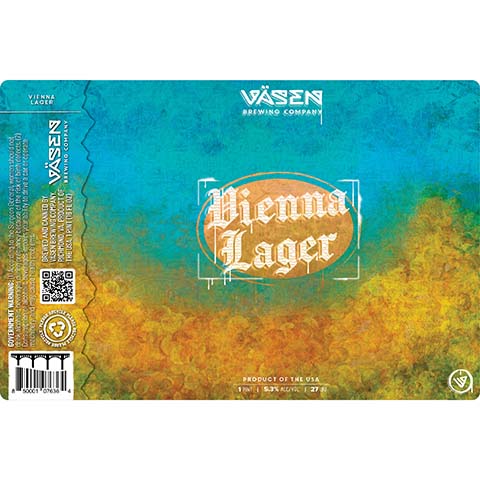 Vasen Viena Lager by Vasen Brewing Company, beer label